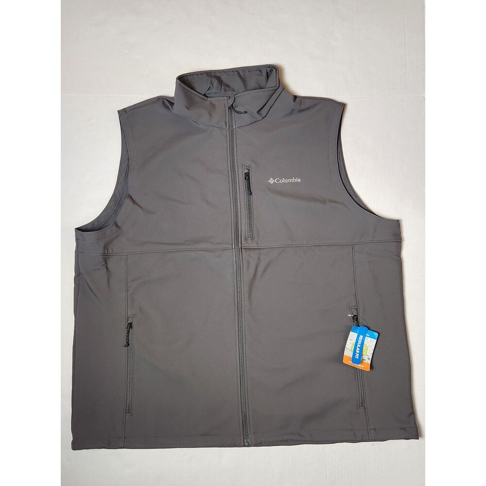 Columbia Ascender II Softshell Vest Men’s 3XT 3XL Tall Grey